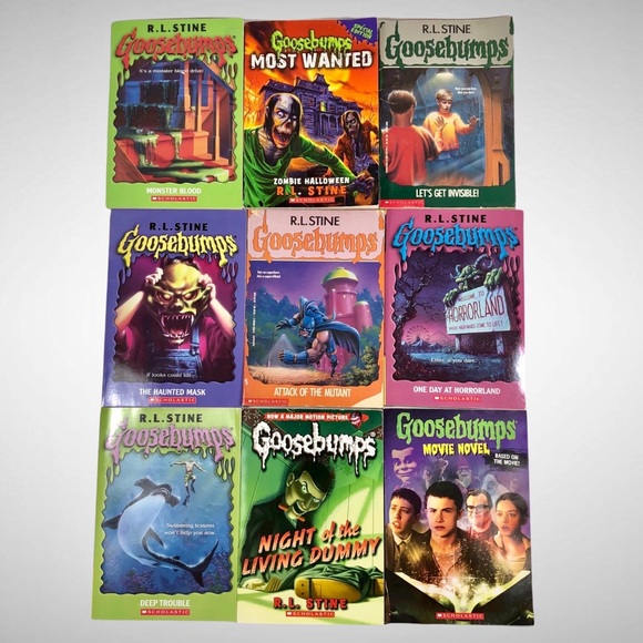 Goosebumps R.L. Stine  - Lot of 9 - Random mix - Picture 1 of 3
